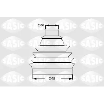 Soufflets de cardan avant SASIC 2933063