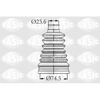Soufflets de cardan avant SASIC 2933113