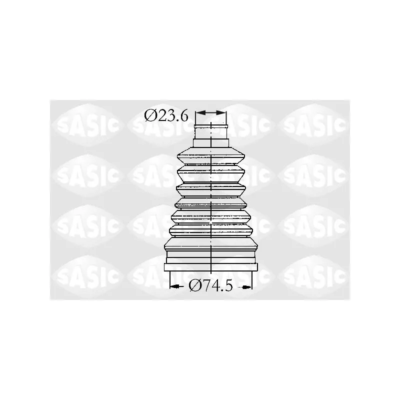 Soufflets de cardan avant SASIC 2933113