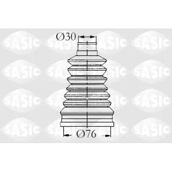 Soufflets de cardan avant SASIC 2933133