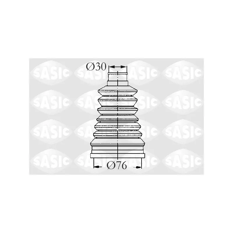 Soufflets de cardan avant SASIC 2933133