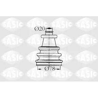 Soufflets de cardan avant SASIC 2933163