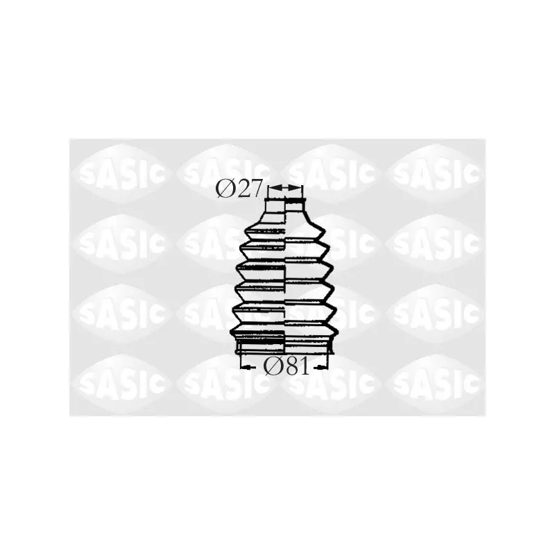 Soufflets de cardan avant SASIC 2933193