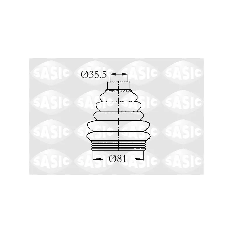 Soufflets de cardan avant SASIC 2933203