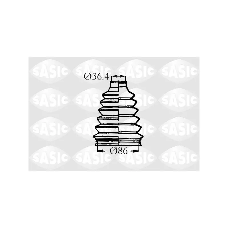 Soufflets de cardan avant SASIC 2933313