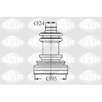 Soufflets de cardan avant SASIC 2933423