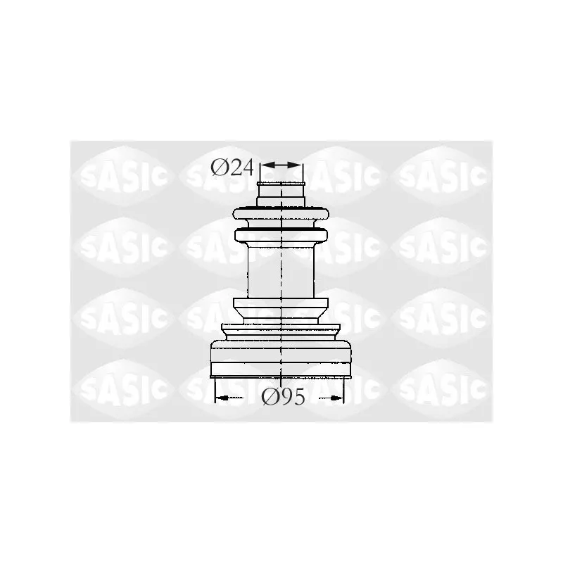 Soufflets de cardan avant SASIC 2933423