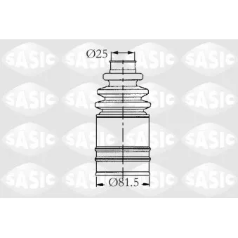 Soufflets de cardan avant SASIC 2933553