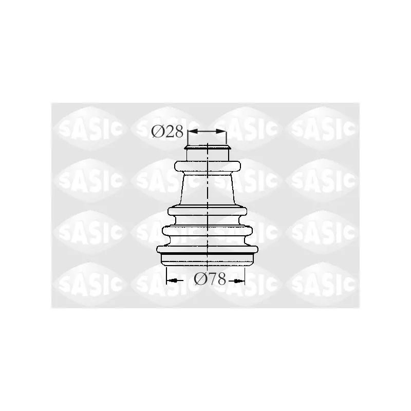 Soufflets de cardan avant SASIC 2933733