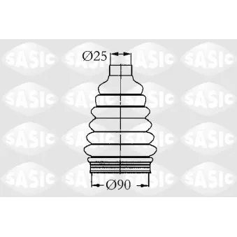Soufflets de cardan avant SASIC 2933963