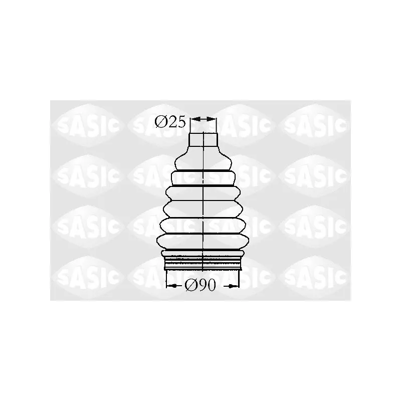 Soufflets de cardan avant SASIC 2933963
