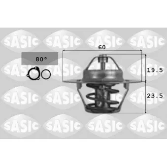 Thermostat d'eau SASIC 3306058