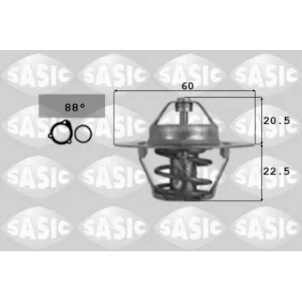 Thermostat d'eau SASIC 3306059