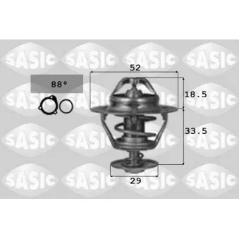 Thermostat d'eau SASIC 3306064