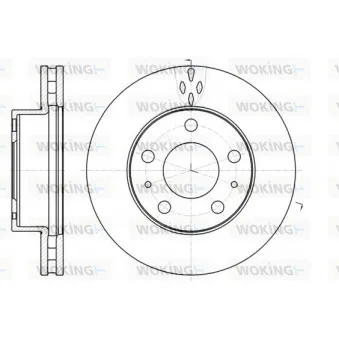 Jeu de 2 disques de frein avant WOKING D61016.10