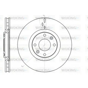 Jeu de 2 disques de frein avant WOKING D61059.10