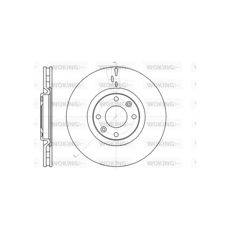 Jeu de 2 disques de frein avant WOKING D61059.10