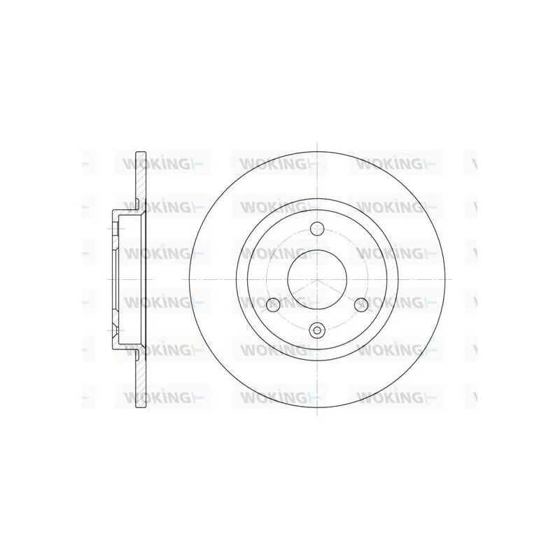 Jeu de 2 disques de frein avant WOKING D6129.00