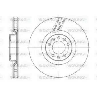 Jeu de 2 disques de frein avant WOKING D61627.10