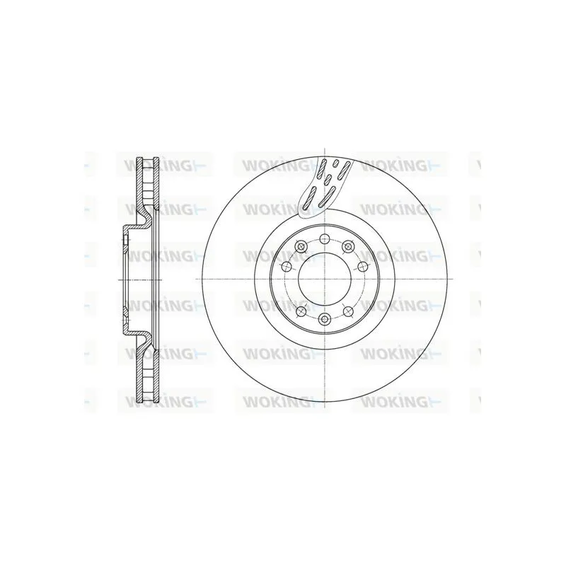 Jeu de 2 disques de frein avant WOKING D61627.10