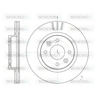Jeu de 2 disques de frein avant WOKING D6204.10