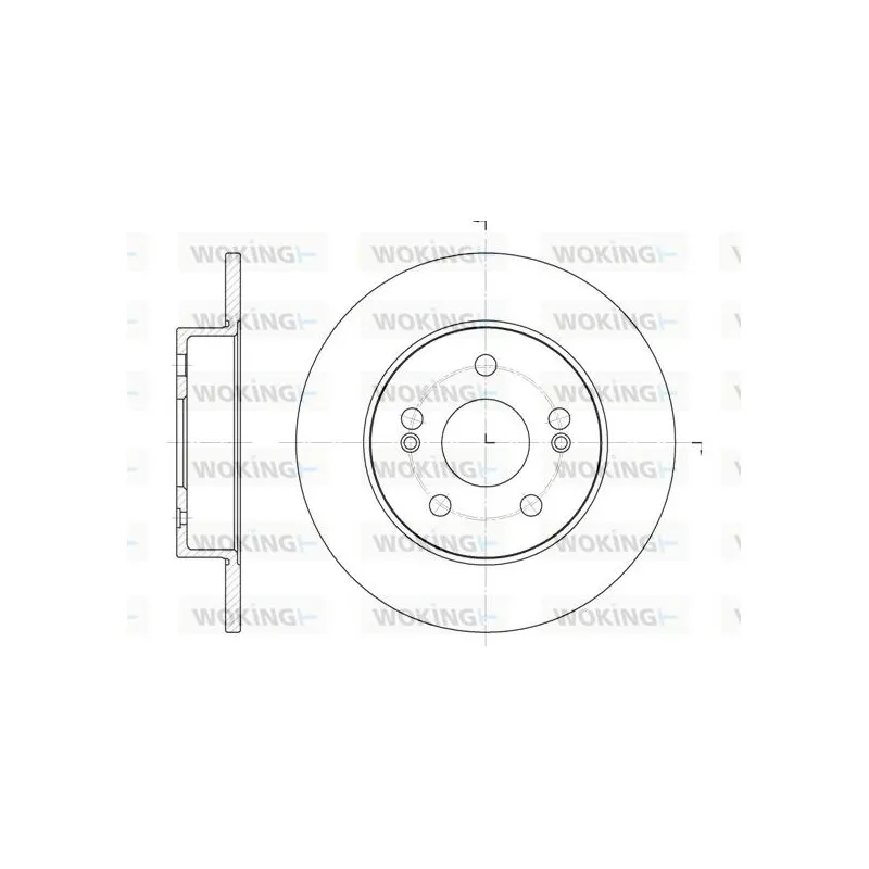 Jeu de 2 disques de frein arrière WOKING D6239.01