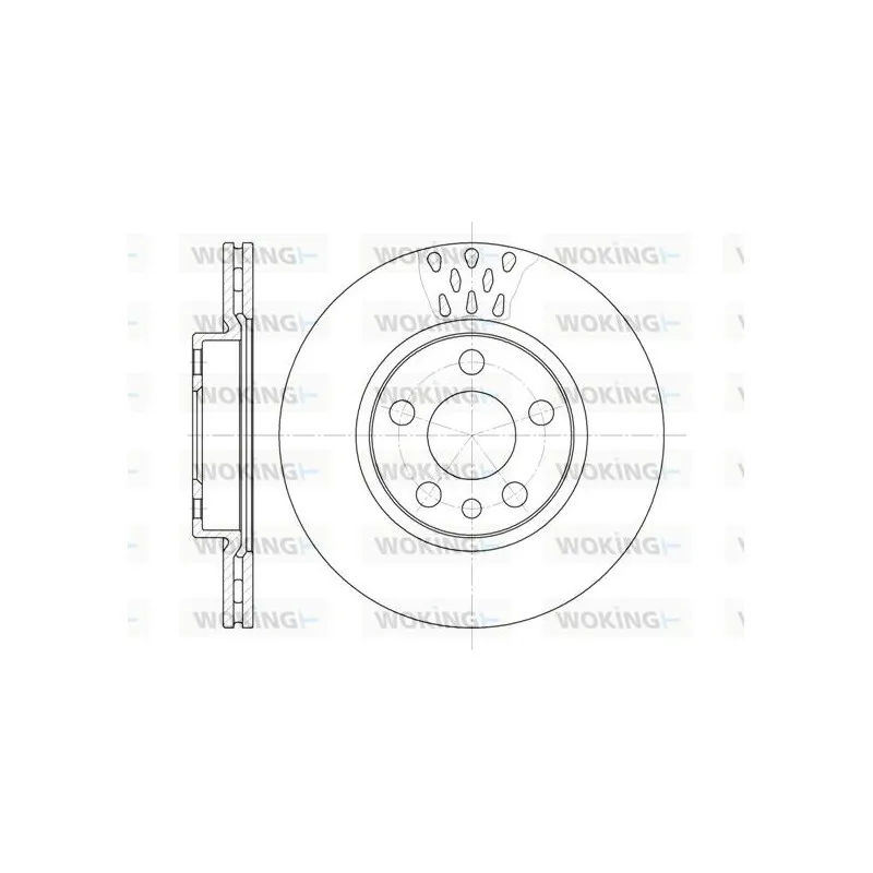 Jeu de 2 disques de frein avant WOKING D6442.11