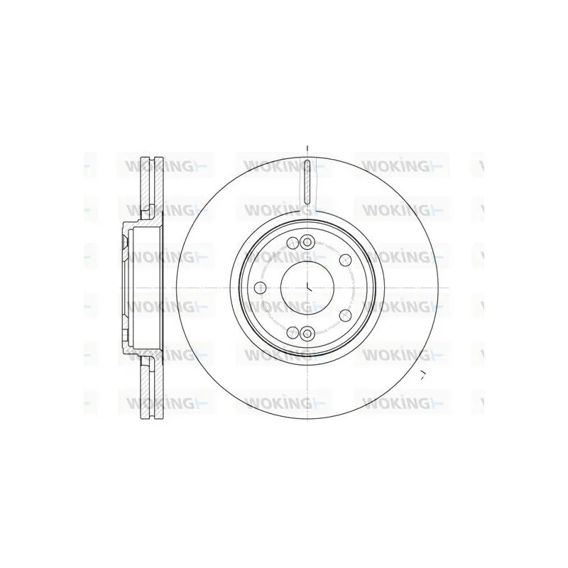 Jeu de 2 disques de frein avant WOKING D6612.10