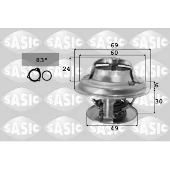 Thermostat d'eau SASIC 3371341