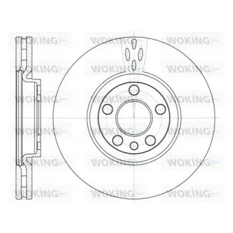 Jeu de 2 disques de frein avant WOKING D6658.10