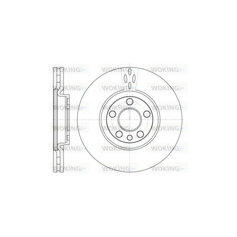 Jeu de 2 disques de frein avant WOKING D6658.10