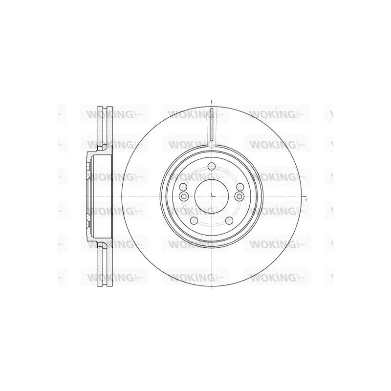 Jeu de 2 disques de frein avant WOKING D6695.10