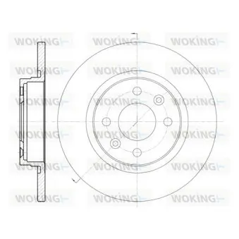 Jeu de 2 disques de frein avant WOKING D6809.00
