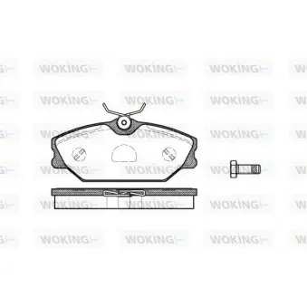 Jeu de 4 plaquettes de frein avant WOKING P3083.00