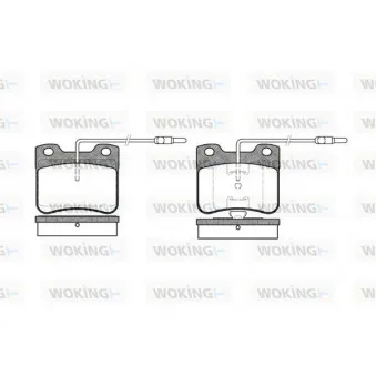 Jeu de 4 plaquettes de frein avant WOKING P3473.04