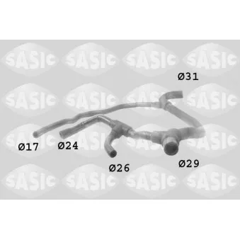 Durite de radiateur SASIC 3404003