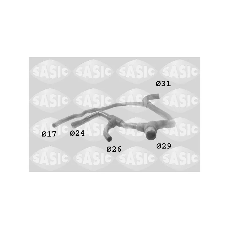 Durite de radiateur SASIC 3404003