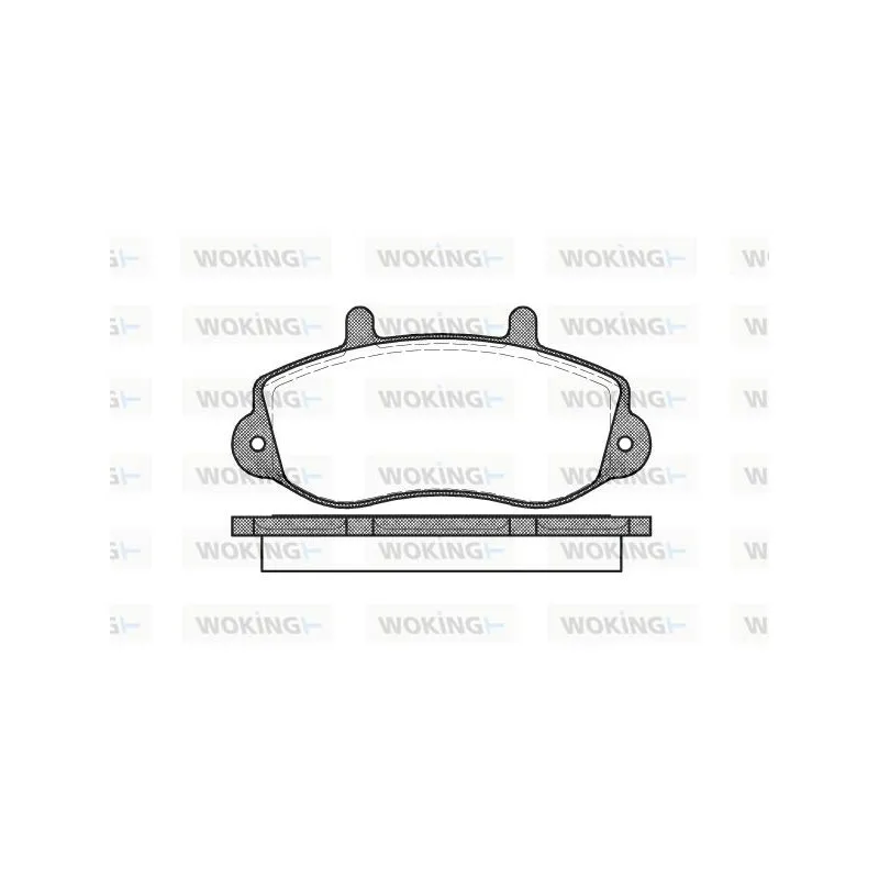 Jeu de 4 plaquettes de frein avant WOKING P7773.00