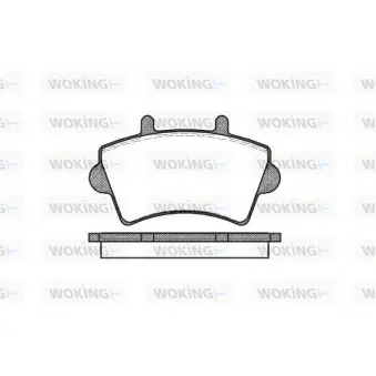 Jeu de 4 plaquettes de frein avant WOKING P9193.00
