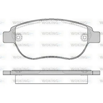 Jeu de 4 plaquettes de frein avant WOKING P9413.00