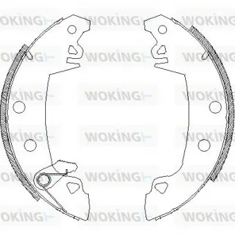 Jeu de mâchoires de frein WOKING Z4017.03