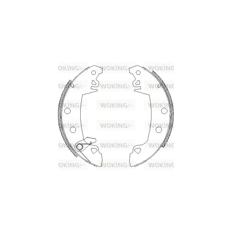 Jeu de mâchoires de frein WOKING Z4017.03