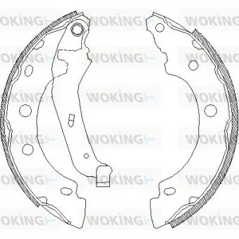 Jeu de mâchoires de frein WOKING Z4043.00