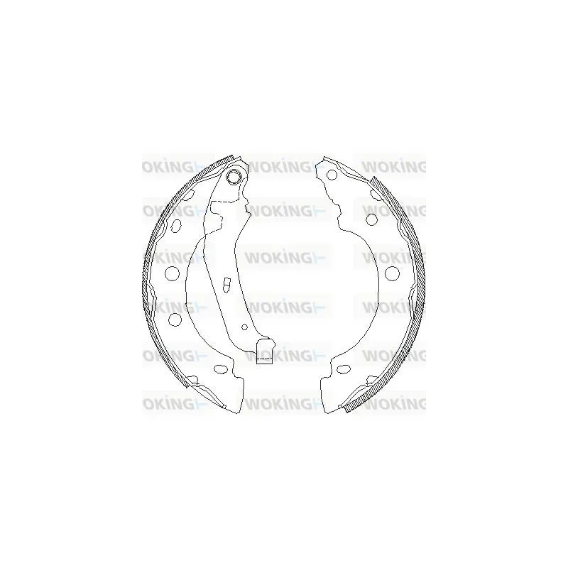 Jeu de mâchoires de frein WOKING Z4043.00