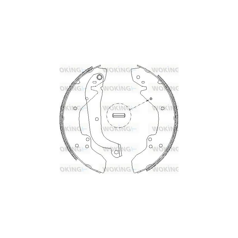 Jeu de mâchoires de frein WOKING Z4056.01