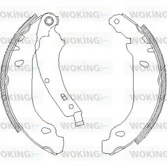 Jeu de mâchoires de frein WOKING Z4074.00