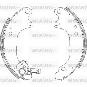 Jeu de mâchoires de frein WOKING Z4075.00