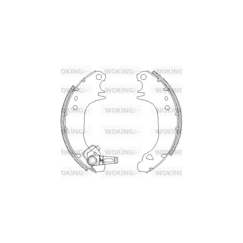 Jeu de mâchoires de frein WOKING Z4075.00