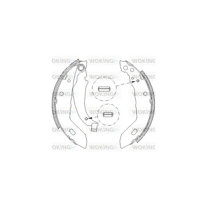 Jeu de mâchoires de frein WOKING Z4083.00