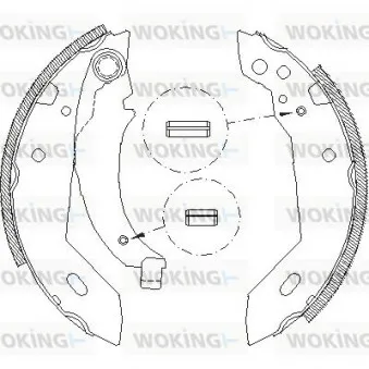 Jeu de mâchoires de frein WOKING Z4095.00